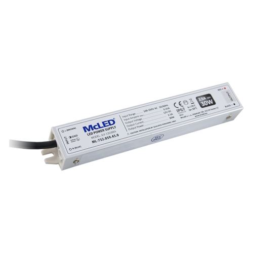 Levně LED napájecí zdroj McLED 12VDC 2,5A 30W ML-732.059.45.0