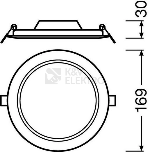Obrázek produktu LED podhledové svítidlo LEDVANCE Slim Round 155mm 12W/3000K teplá bílá 8