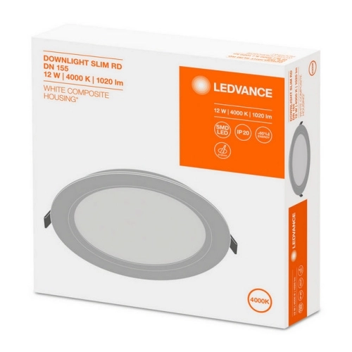 LED podhledové svítidlo LEDVANCE Slim Round 155mm 12W/4000K neutrální bílá (obrázek 4)