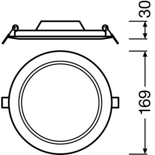 LED podhledové svítidlo LEDVANCE Slim Round 155mm 12W/6500K studená bílá (obrázek 10)