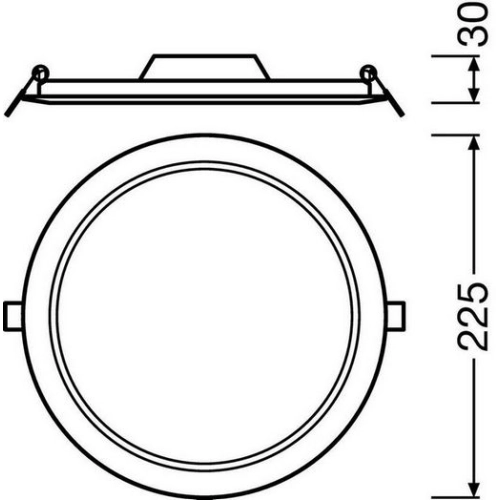 LED podhledové svítidlo LEDVANCE Slim Round 210mm 18W/4000K neutrální bílá (obrázek 3)