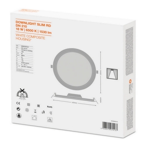 LED podhledové svítidlo LEDVANCE Slim Round 210mm 18W/6500K studená bílá (obrázek 8)