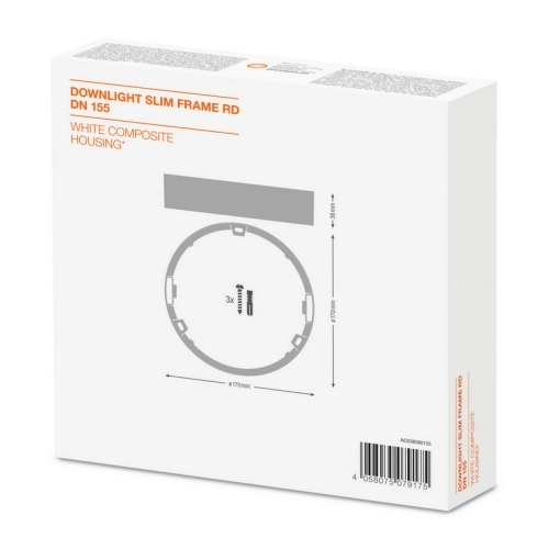 Rámeček pro přisazenou montáž svítidel LEDVANCE Slim Round 155mm 4058075079175 (obrázek 5)