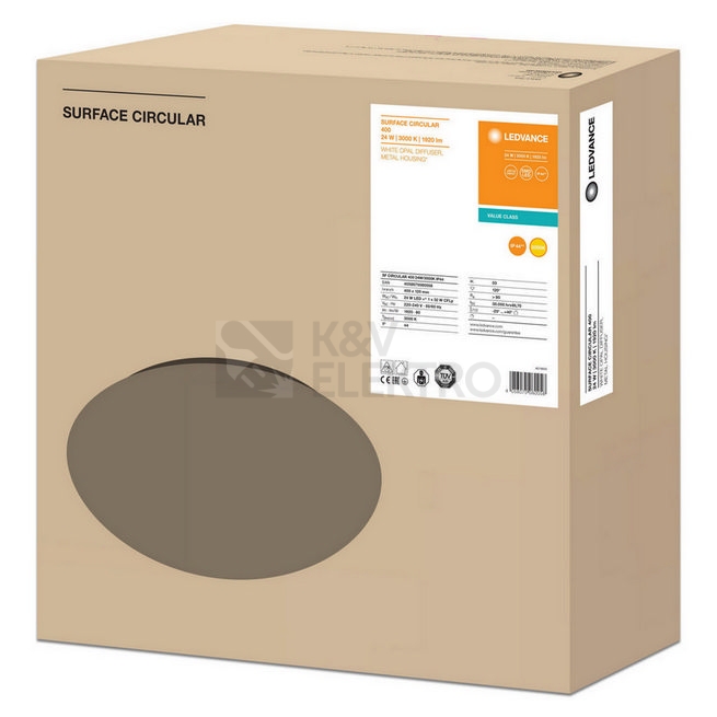 Obrázek produktu LED svítidlo LEDVANCE Surface Circular 400mm 24W/3000K teplá bílá IP44 8