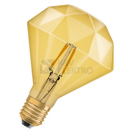 Obrázek produktu LED žárovka Vintage 1906 E27 Osram 4,5W (40W) teplá bílá (2500K) Retro Filament Gold Diamond 5