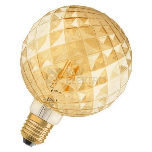 LED žárovka Vintage 1906 E27 OSRAM 4W (40W) teplá bílá (2500K) Retro Filament Gold Pinecone