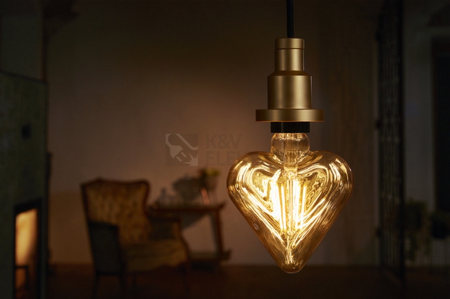 Obrázek produktu LED žárovka Vintage 1906 E27 Osram 4,5W (40W) teplá bílá (2500K) Retro Filament Gold Heart 7