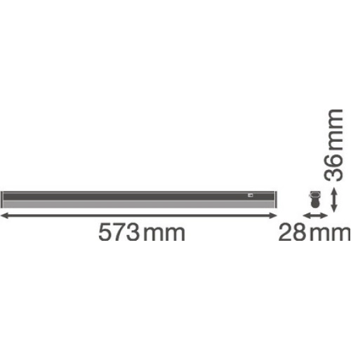 LED svítidlo LEDVANCE Linear Compact Switch 600mm 8W/4000K neutrální bílá (obrázek 3)