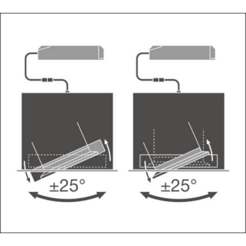 LED podhledové svítidlo LEDVANCE Spot SP MULTI 1x30W/3000K FL WT/BK teplá bílá (obrázek 6)