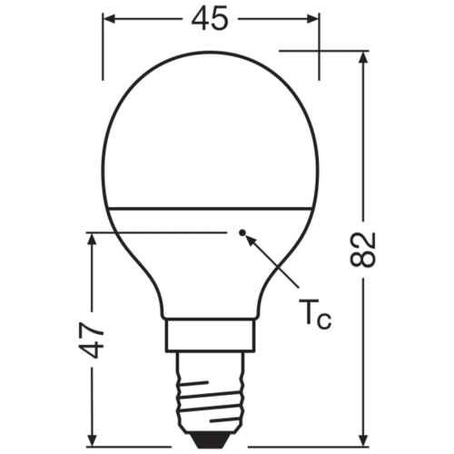 LED žárovka E14 OSRAM CL P FR 5,7W (40W) neutrální bílá (4000K) (obrázek 4)
