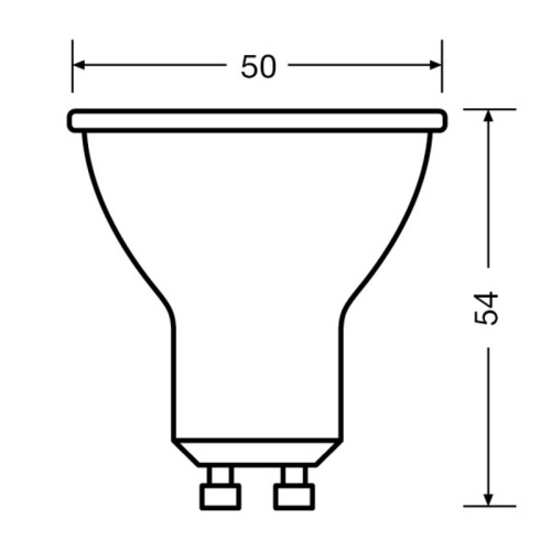 LED žárovka GU10 PAR16 OSRAM VALUE 6,9W (50W) studená bílá (6500K), reflektor 120° (obrázek 5)