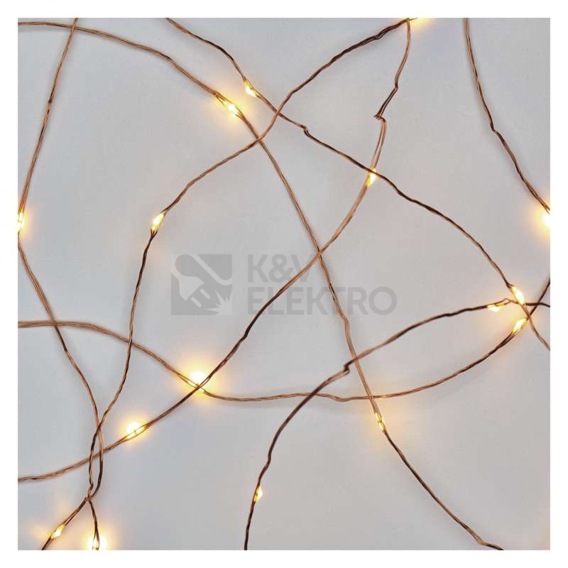 Obrázek produktu  Vánoční osvětlení EMOS D3AW02 100LED nano řetěz teplá bílá 10m teplá bílá s časovačem 5
