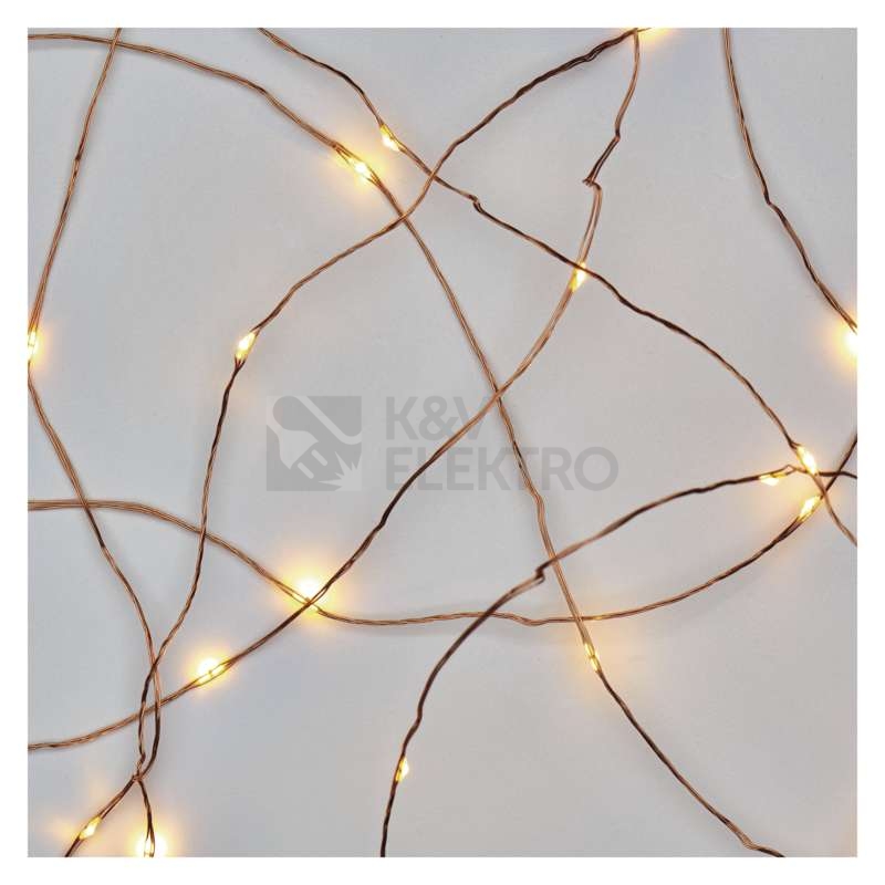 Obrázek produktu Vánoční osvětlení EMOS D3AW02 100LED nano řetěz teplá bílá 10m teplá bílá s časovačem 5