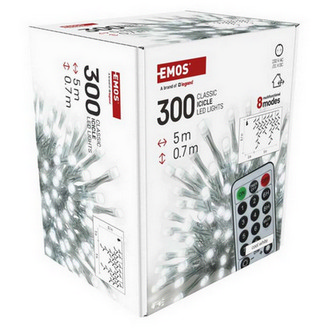 Vánoční osvětlení EMOS D4CC02 ZY1905 LED řetěz krápníky 5m studená bílá ovladač programy (obrázek 8)