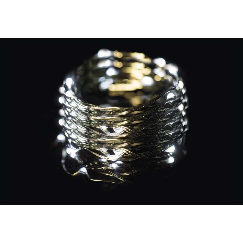 Obrázek produktu Vánoční osvětlení EMOS D3AC05 ZY1914T 150LED nano řetěz zelený 15m studená bílá s časovačem 6