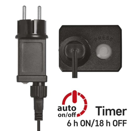 Vánoční osvětlení EMOS D3AM03 ZY1920T 150LED nano řetěz zelený 15m multicolor s časovačem (obrázek 6)