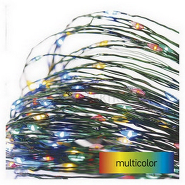 Obrázek produktu Vánoční osvětlení EMOS D3AM03 ZY1920T 150LED nano řetěz zelený 15m multicolor s časovačem 0