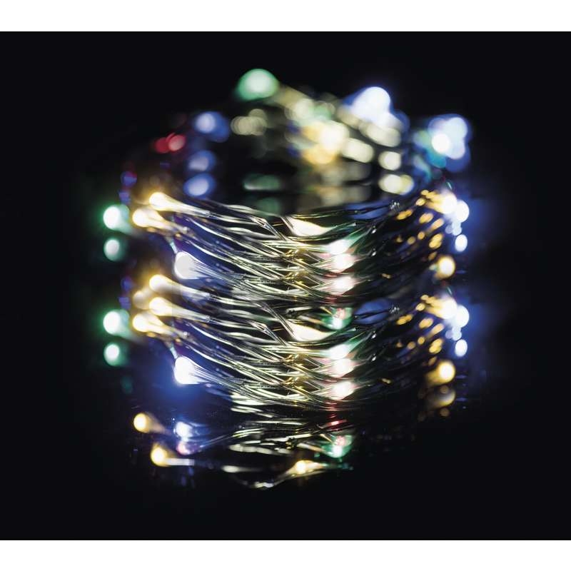 Obrázek produktu Vánoční osvětlení EMOS D3AM03 ZY1920T 150LED nano řetěz zelený 15m multicolor s časovačem 8