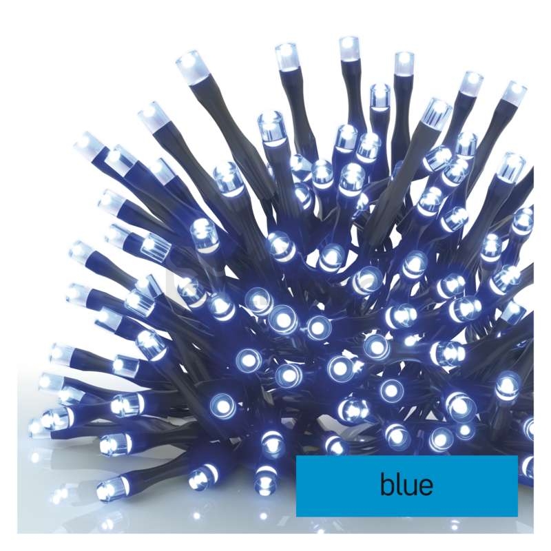 Obrázek produktu Propojovací vánoční řetěz bez zdroje EMOS Connecting D1AB01 ZY1928 100LED 10m modrá 0