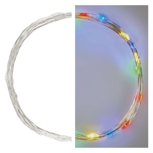 Vánoční osvětlení EMOS D3AM04 ZY1951 20LED nano řetěz stříbrný 1,9m 2xAA multicolor s časovačem (obrázek 4)