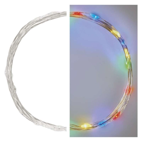 Vánoční osvětlení EMOS D3AM04 ZY1951 20LED nano řetěz stříbrný 1,9m 2xAA multicolor s časovačem (obrázek 6)