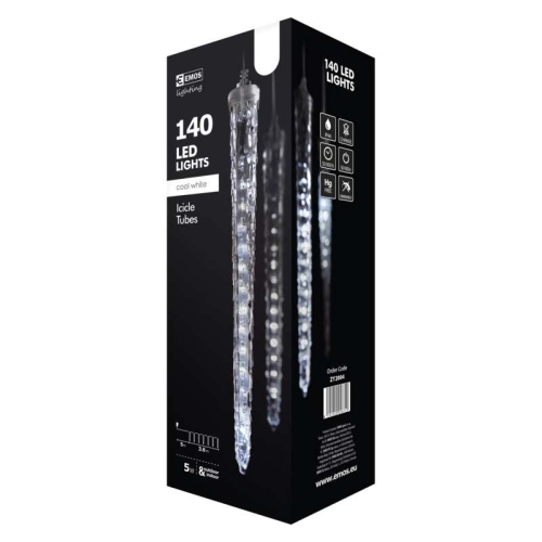 LED vánoční girlanda EMOS DCPC01 ZY2004 10x rampouch 3,6m 230V studená bílá (obrázek 8)