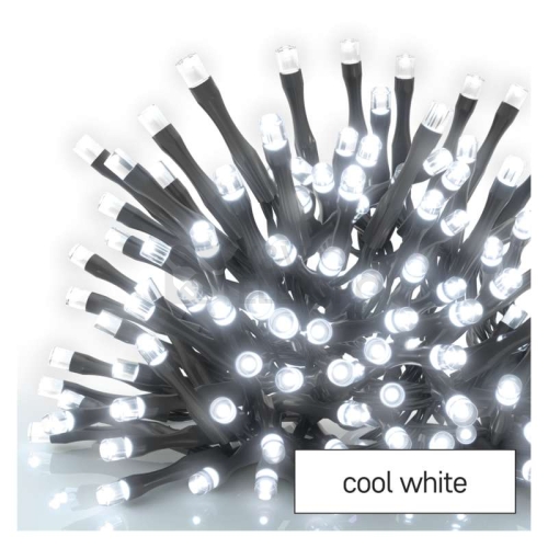 Vánoční osvětlení EMOS D4AC08 ZY2016 120LED řetěz 12m studená bílá 8 programů svícení