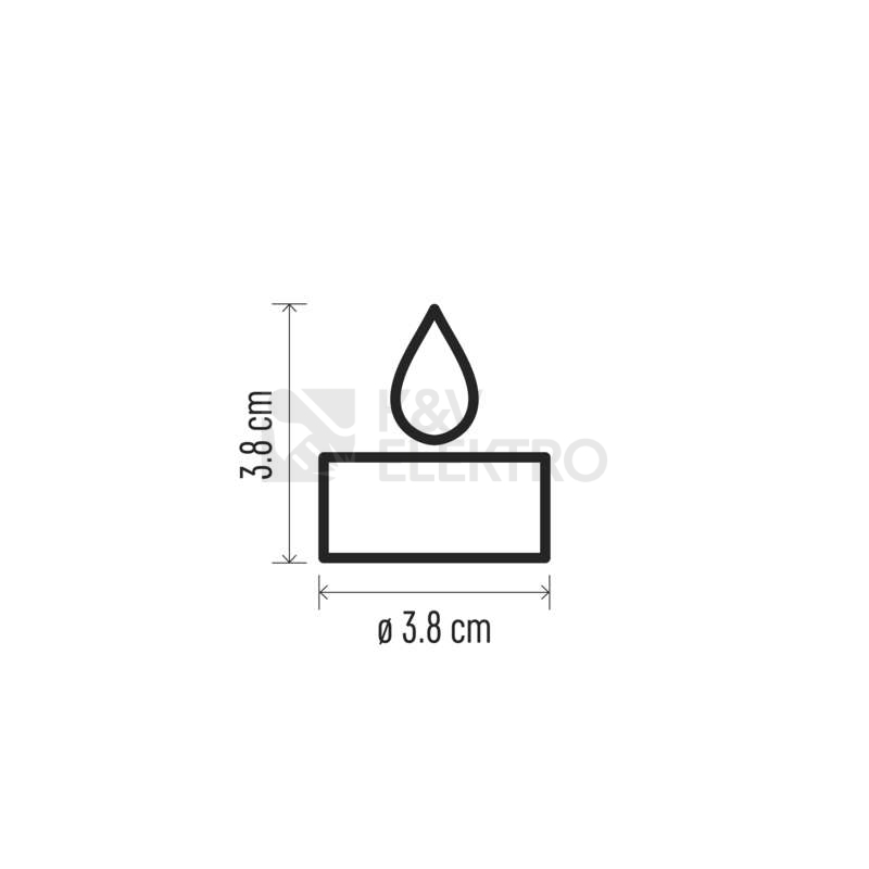 Obrázek produktu LED dekorace EMOS DCCV11 ZY2149 čajová svíčka bílá CR2032 (blistr 6ks) 3