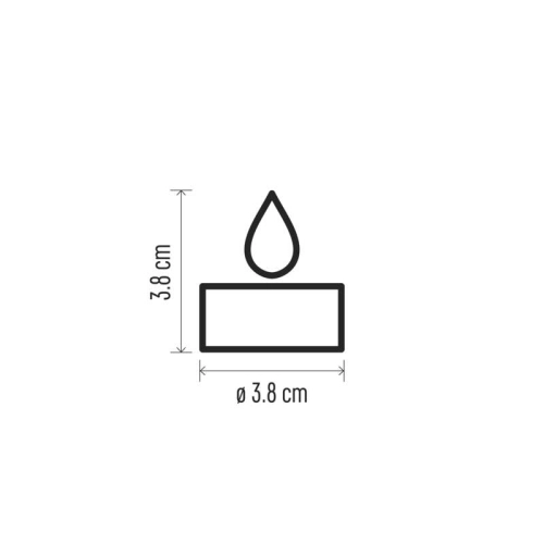 LED dekorace EMOS DCCV13 ZY2151 čajová svíčka zlatá CR2032 (blistr 6ks) (obrázek 4)