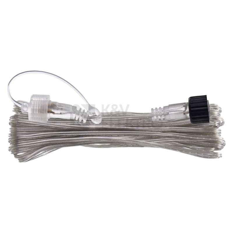 Obrázek produktu  Prodlužovací kabel EMOS Connecting D1ZB02 ZY2153 transparentní 10m pro spojovací LED vánoční řetězy 5