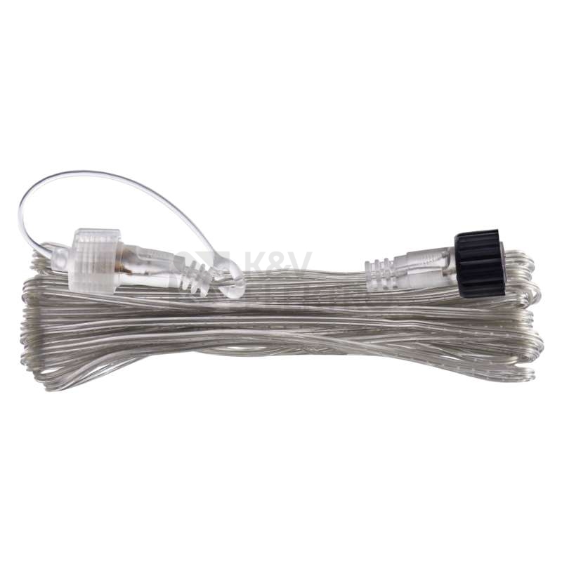 Obrázek produktu Prodlužovací kabel EMOS Connecting D1ZB02 ZY2153 transparentní 10m pro spojovací LED vánoční řetězy 5