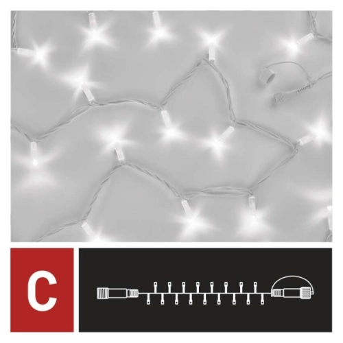 Propojovací vánoční řetěz bez zdroje EMOS Connecting D2AC02 ZY2156 50LED 5m studená bílá (obrázek 3)