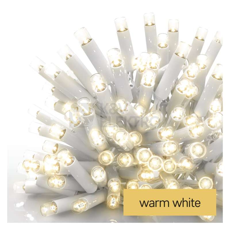 Obrázek produktu Propojovací vánoční řetěz bez zdroje EMOS Connecting D2CW02 ZY2157 50LED krápníky 3m teplá bílá 0