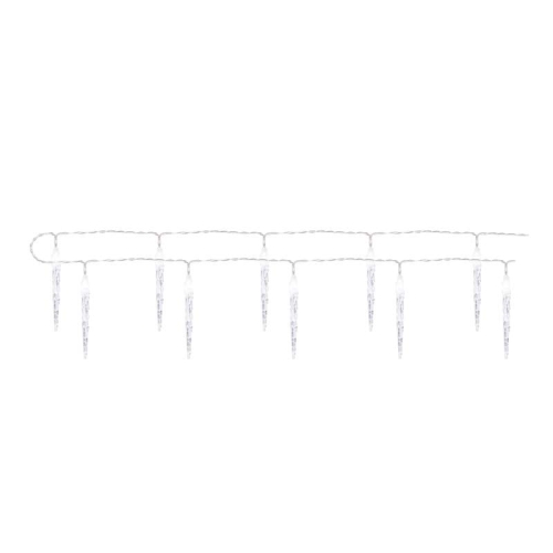 LED vánoční girlanda EMOS DCGC01 ZY2164 10x rampouch 1,35m 2xAA studená bílá