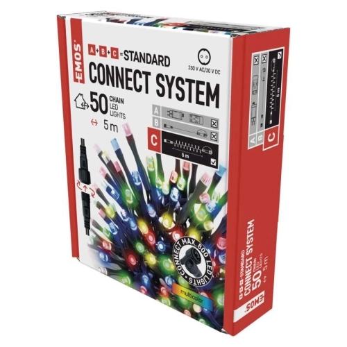 Propojovací vánoční řetěz bez zdroje EMOS Connecting D1AM02 ZY2176 50LED 5m multicolor (obrázek 6)