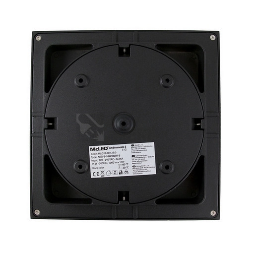 Obrázek produktu LED svítidlo McLED Andromede S, 14W, 4000K, IP65, černá ML-516.008.19.0 1