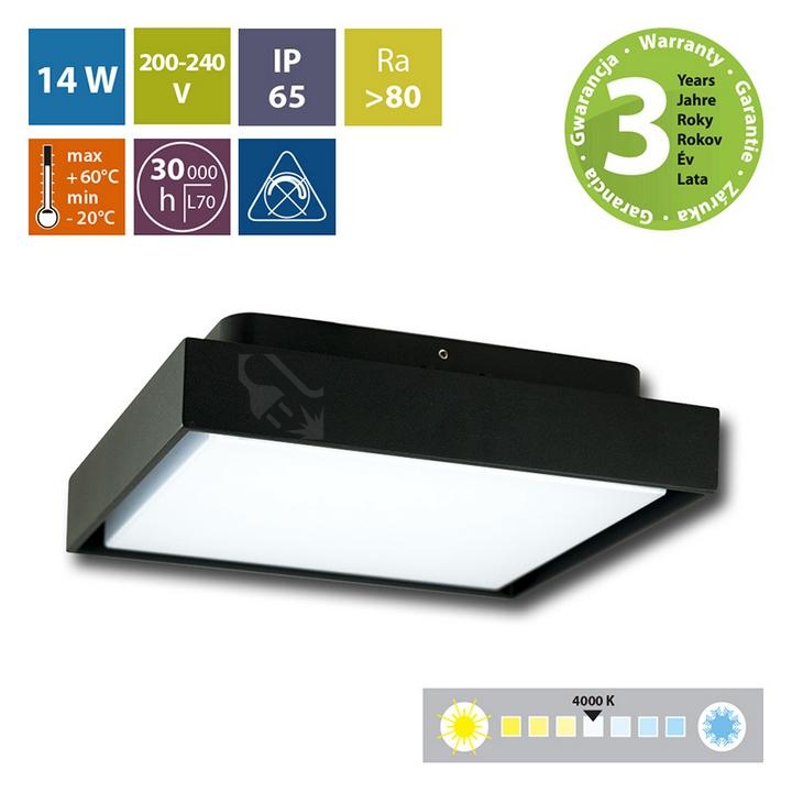 Obrázek produktu LED svítidlo McLED Andromede S, 14W, 4000K, IP65, černá ML-516.008.19.0 3