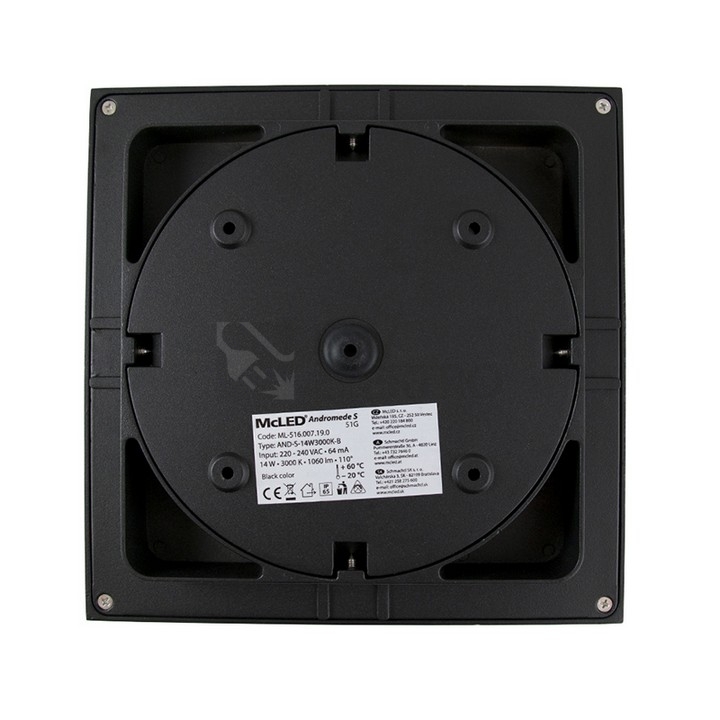 Obrázek produktu LED svítidlo McLED Andromede S, 14W, 4000K, IP65, černá ML-516.008.19.0 14