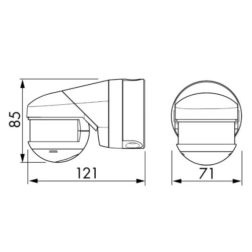 Pohybové čidlo B.E.G. LUXOMAT RC-plus next N 230 bílá (obrázek 4)