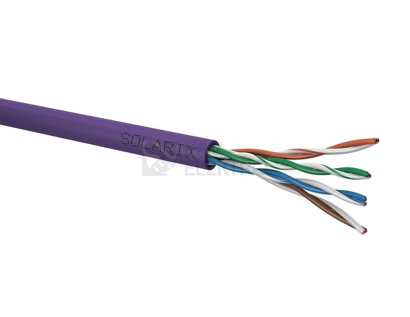 Obrázek produktu UTP kabel Solarix SXKD-5E-UTP-LSOH fialový metráž 0