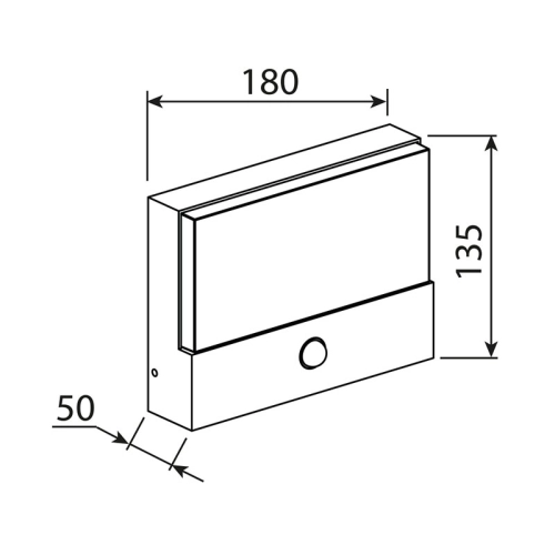 LED svítidlo McLED Kerberos s pohybovým čidlem 9W 3000K IP65 černá ML-513.024.19.0 (obrázek 10)