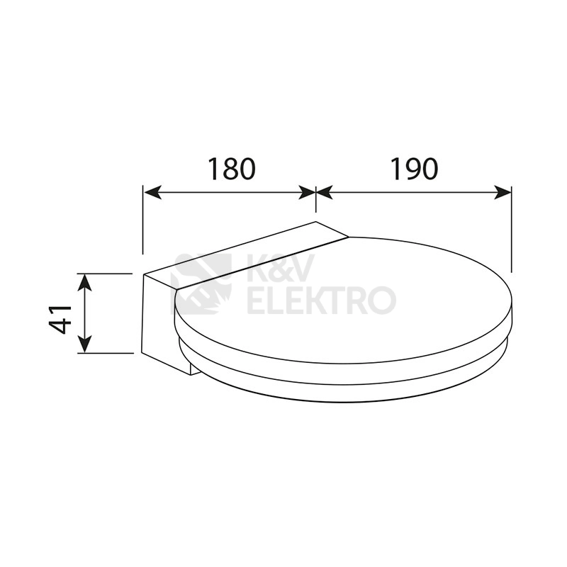Obrázek produktu LED svítidlo McLED Framus W 9W 3000K IP65 černá ML-513.032.19.0 2