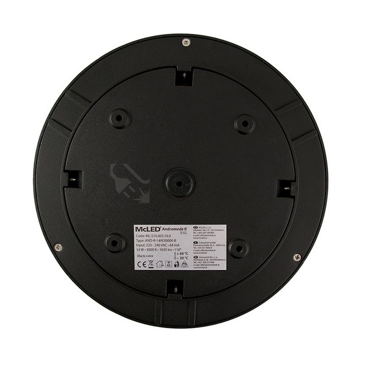 Obrázek produktu LED svítidlo McLED Andromede R, 14W, 4000K, IP65, černá ML-516.006.19.0 13