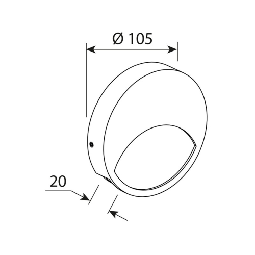LED svítidlo McLED Ursa R, 1,5W, 4000K, IP65, černá ML-517.004.19.0