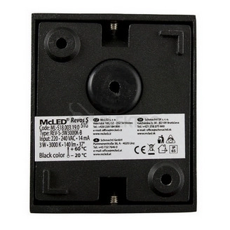 Obrázek produktu LED svítidlo McLED Revos S 3W 3000K IP65 černá ML-518.003.19.0 4