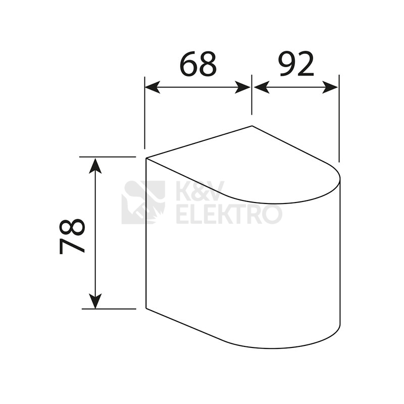 Obrázek produktu LED svítidlo McLED Revos R 3W 3000K IP65 černá ML-518.005.19.0 2