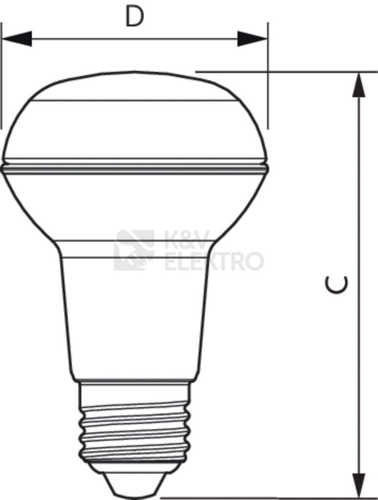 Obrázek produktu LED žárovka E27 Philips R63 4,5W (60W) teplá bílá (2700K) stmívatelná, reflektor 36° 2