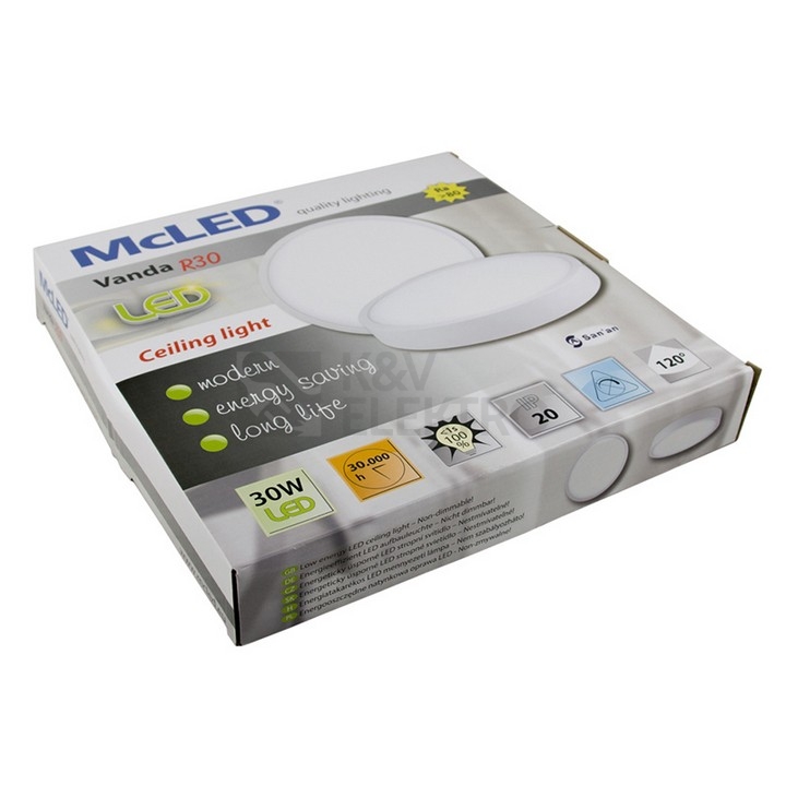 Obrázek produktu LED svítidlo McLED Vanda R30 30W 3000K teplá bílá ML-416.056.71.0 1