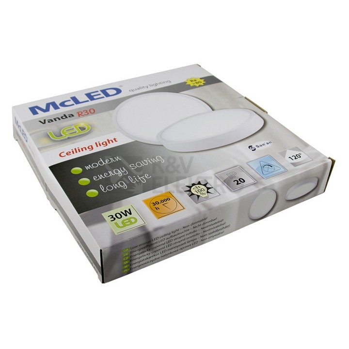 Obrázek produktu LED svítidlo McLED Vanda R30 30W 4000K neutrální bílá ML-416.057.71.0 1