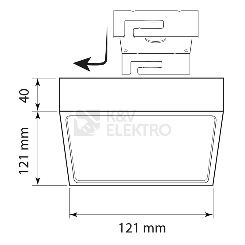 Obrázek produktu LED svítidlo McLED Vanda S8 8W 3000K teplá bílá ML-416.060.71.0 2